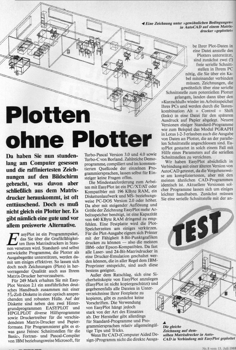 1988 - Plotten ohne Plotter 1
