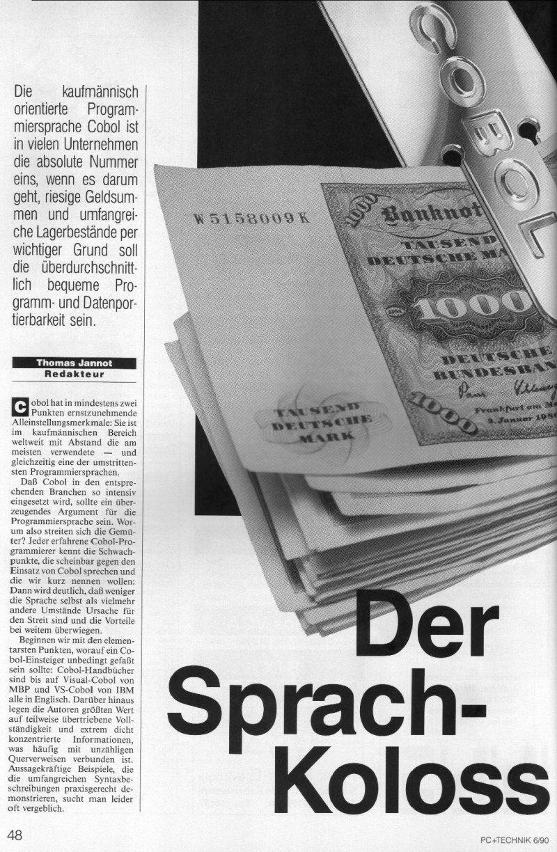 1990 - Cobol, der Sprach-Koloss 1