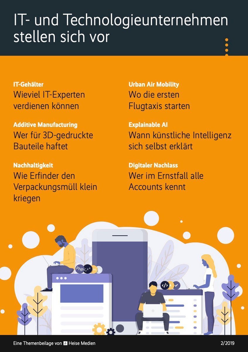 IT- und Technologieunternehmen stellen sich vor 2/2019 in c't 25/19, iX12/19 und Technology Review 12/19