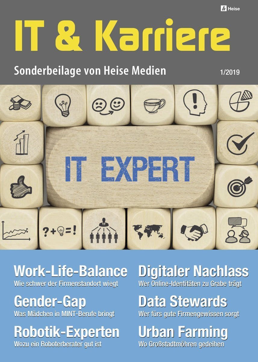 IT & Karriere 1/2019 in c't 7/19, iX 4/19 und Technology Review 4/19