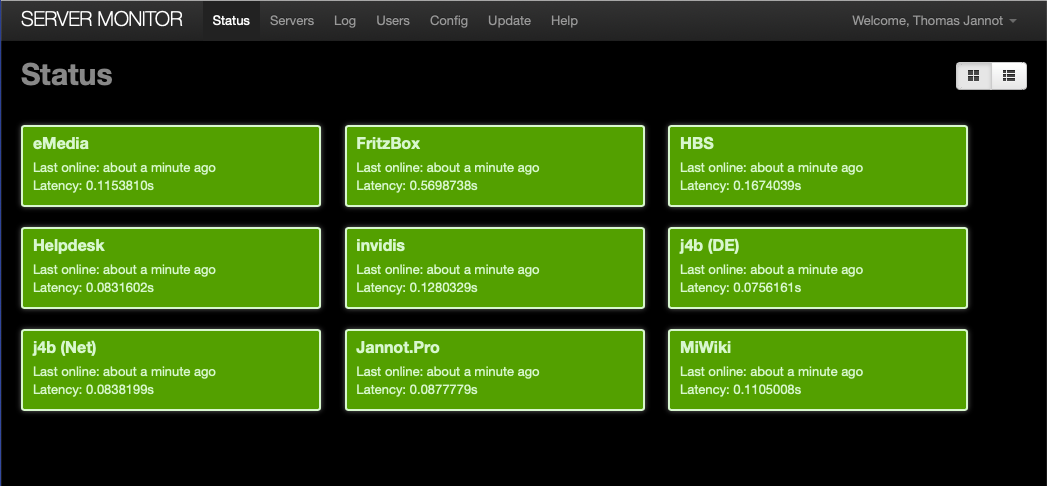 Monitoring - © PHP Server Monitor © PHP Server Monitor